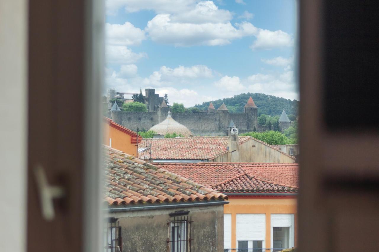 Le Boheme - Netflix - Wifi - Vue Sur La Cite Medievale Et Les Toits Apartamento Carcassonne Exterior foto